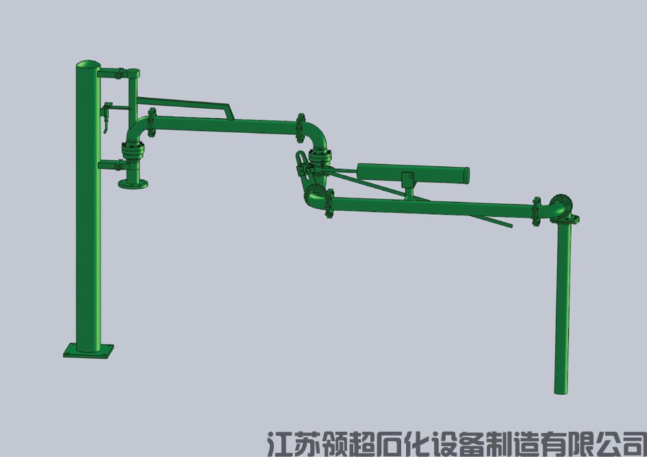 内蒙古包头客户定制采购的一批AL1402衬四氟顶部装车鹤管已通过物流发往使用现场(1)