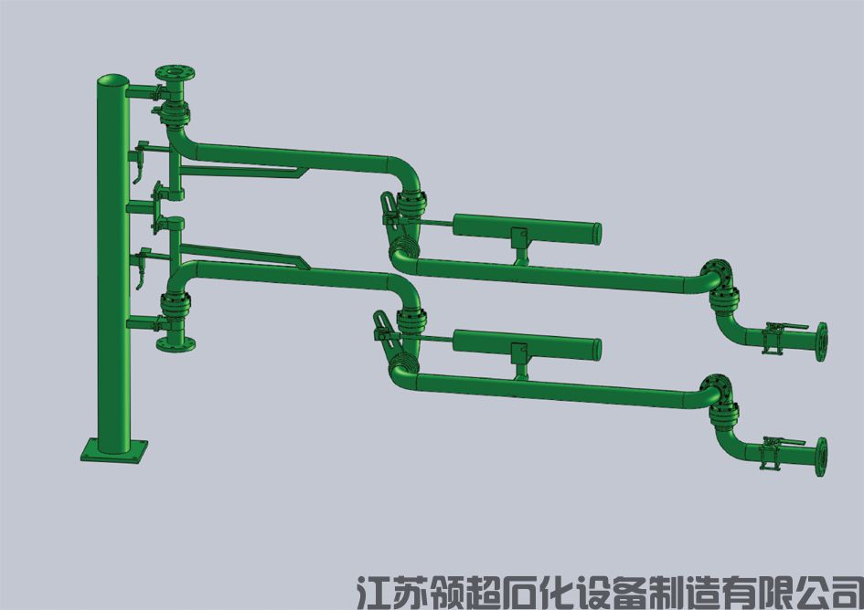 湖北荆州定制采购的一批液氯装车用AL1512装车鹤管已发往使用现场(1)