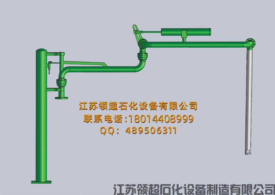 辽宁开源客户定制采购的AL1403型汽车顶部装卸臂（装油鹤管）已通过物流发往使用现场(1)